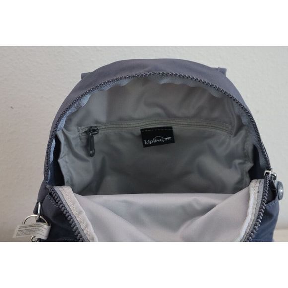 Kipling K19307 0LN Women's Sz Small Foggy Gray Lovebug Backpack $109 - Picture 11 of 13